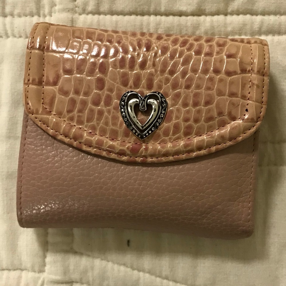 Brighton wallet pink/pink alligator texture